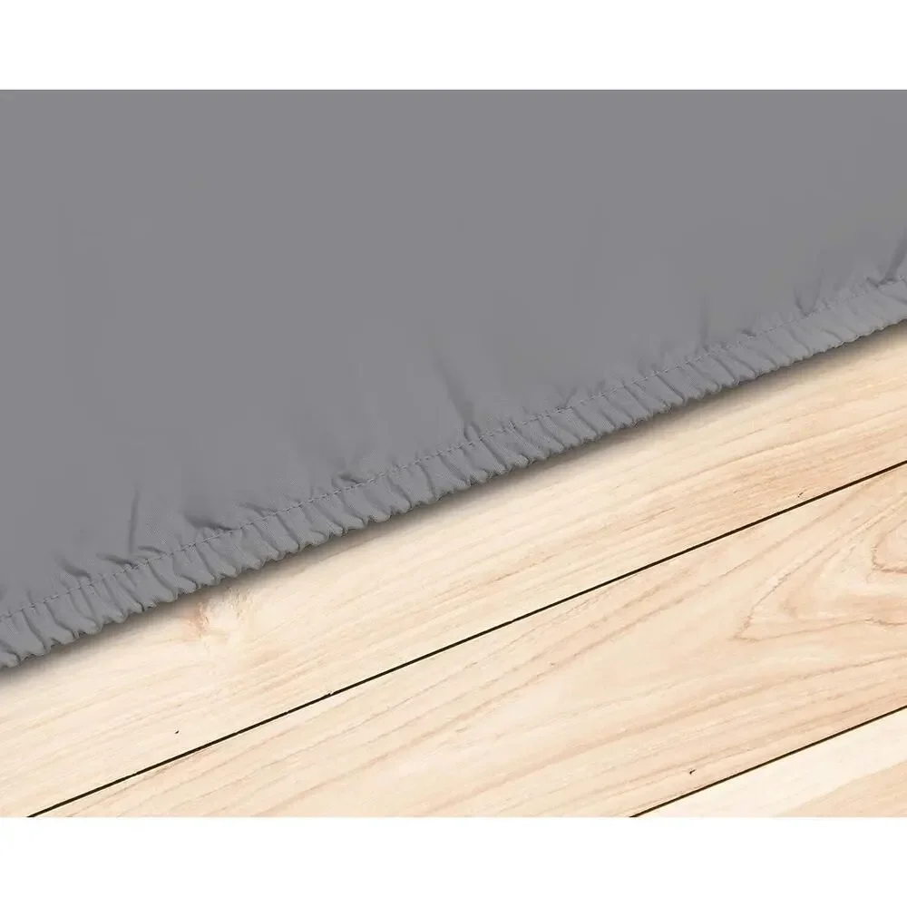 Gulliver Cotton Percale King 4 Piece Cooling Sheet Set‎ Grey - NEW